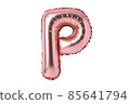 閃閃發光的粉紅色字母氣球 85641794