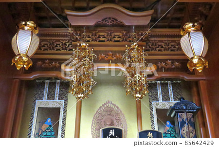 Inside the Buddhist altar Inside the Buddhist altar 85642429