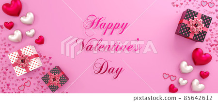 Valentine background banner heart Valentine background banner heart 85642612
