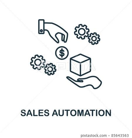 Sales Automation icon. Line element from corporate development collection. Linear Sales Automation icon sign for web design, infographics and more. Sales Automation icon. Line element from corporate development collection. Linear Sales Automation icon sign for web design, infographics and more. 85643563