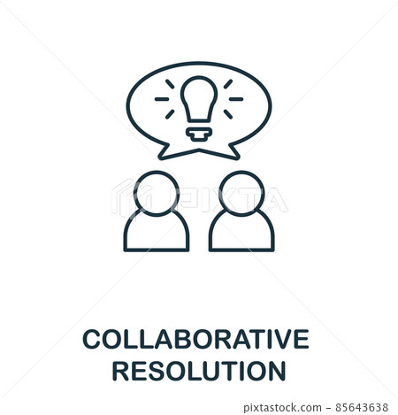 Collaborative Resolution icon. Line element from corporate development collection. Linear Collaborative Resolution icon sign for web design, infographics and more. Collaborative Resolution icon. Line element from corporate development collection. Linear Collaborative Resolution icon sign for web design, infographics and more. 85643638