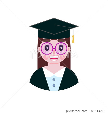 Woman student in flat style Woman student in flat style 85643710