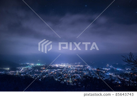 Night view of Chichibu seen from Minoyama Park 85643743