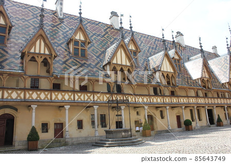 Up the appearance of Hôtel-Dieu in Beaune, France 85643749