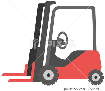 Illustration of a forklift Illustration of a forklift 85643919