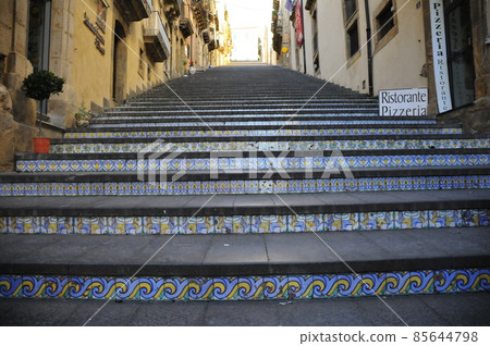 Italy, Sicily, Caltagirone, Santa Maria del Monte Grand Staircase "Scala" Italy, Sicily, Caltagirone, Santa Maria del Monte Grand Staircase "Scala" 85644798