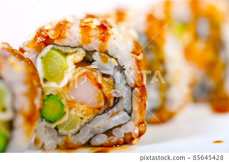 fresh sushi choice combination assortment selection 85645428