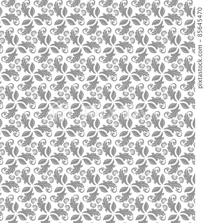 Floral Seamless Vector Pattern With Leaves 85645470