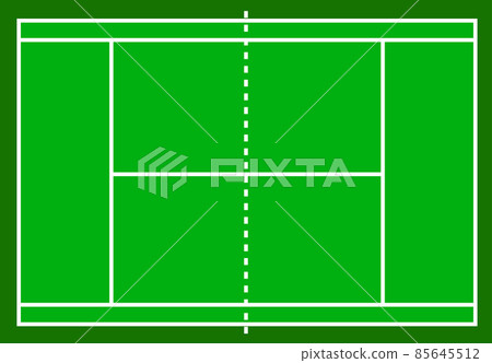 Tennis court. Field isolated on white background, stock vector illustration Tennis court. Field isolated on white background, stock vector illustration 85645512