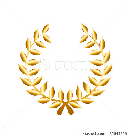 Vector Golden Laurel on transparent background, stock vector illustration Vector Golden Laurel on transparent background, stock vector illustration 85645539