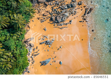 Nai thon beach and the wooden stairs in Phuket, Thailand Nai thon beach and the wooden stairs in Phuket, Thailand 85646551