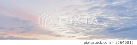 Dramatic colorful sky with afterglow and illuminated clouds 85646815