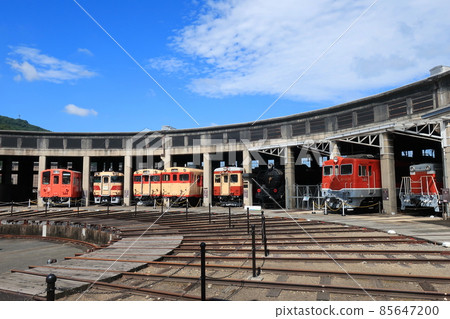 夏日的津山學鐵道博物館(岡山縣津山市) 夏日的津山學鐵道博物館(岡山縣津山市) 85647200