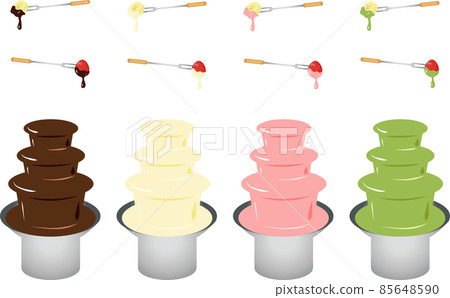 Chocolate fountain set 85648590