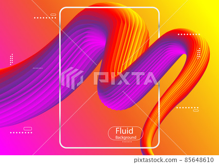 abstract background Fluid liquid style gradient wallpaper vector illustration 85648610