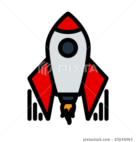 Startup Rocket Icon - Stock Illustration [85648963] - PIXTA