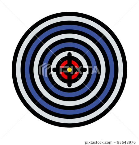 Target With Dart In Center Icon Target With Dart In Center Icon 85648976