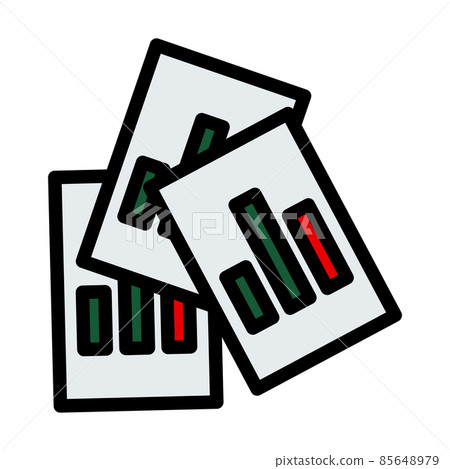 Analytics Sheets Icon 85648979