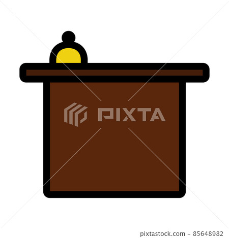 Hotel Reception Desk Icon Hotel Reception Desk Icon 85648982