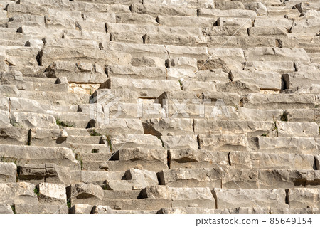 old stone stands of ruined ancient amphitheate old stone stands of ruined ancient amphitheate 85649154