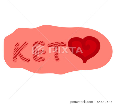 hand lettering quote - I love Keto. Keto diet slogan for banner, t-shirt design. hand lettering quote - I love Keto. Keto diet slogan for banner, t-shirt design. 85649387