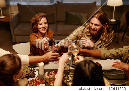 Friends celebrating the holiday together 85651533