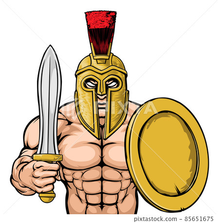 Spartan Trojan Sports Mascot Spartan Trojan Sports Mascot 85651675
