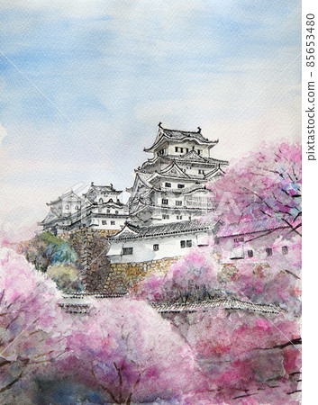 姬路城公園內擠滿了賞櫻 姬路城公園內擠滿了賞櫻 85653480