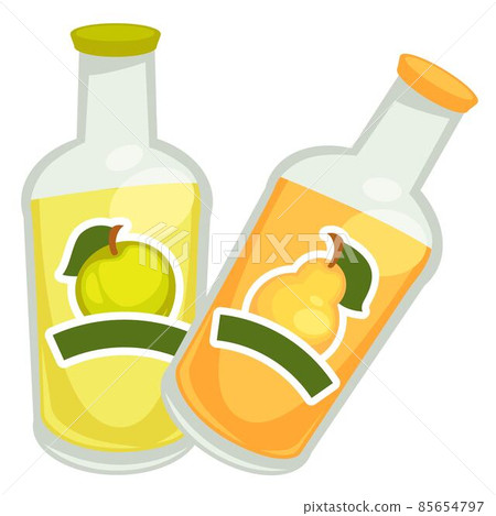 Apple and pear juice or smoothie, healthy beverage 85654797