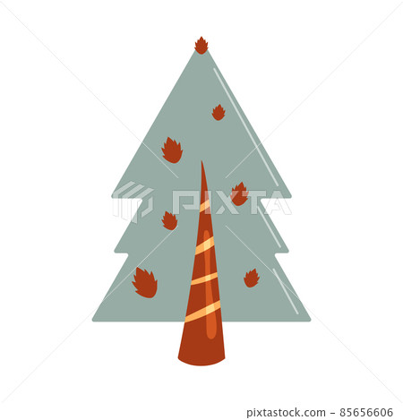 Hand drawn pine tree 85656606