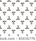 Abstract vector art white gray hanger seamless pattern 85656776