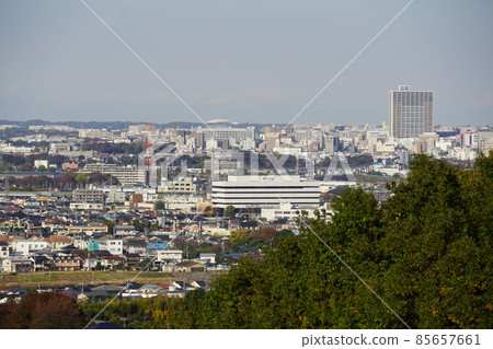 從日野市南平三原公園看到的立川地區和西武巨蛋 從日野市南平三原公園看到的立川地區和西武巨蛋 85657661