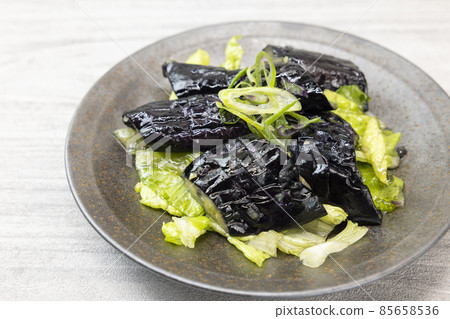 Delicious long eggplant Japanese salad 85658536