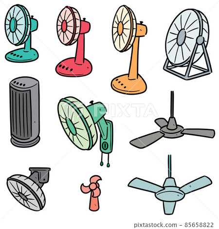 vector set of fan - Stock Illustration [85658822] - PIXTA