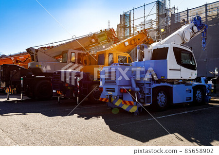 Construction crane car rough terrain crane 85658902