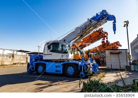 Heavy equipment Construction crane car Rough terrain crane Heavy equipment Construction crane car Rough terrain crane 85658904