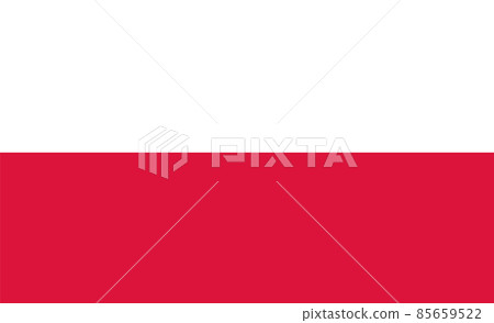 Flag of Poland. National Poland flag. Republic of Poland flag sign. flat style. Flag of Poland. National Poland flag. Republic of Poland flag sign. flat style. 85659522