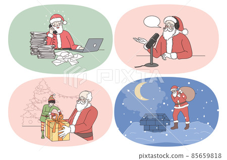 Santa Claus and Christmas concept. Santa Claus and Christmas concept. 85659818