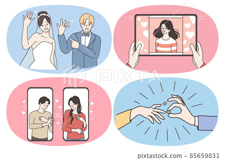 Dating engagement and marriage concept 85659831