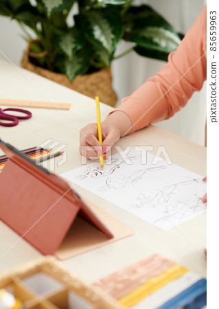 Designer Coloring Fashion Sketches Designer Coloring Fashion Sketches 85659963