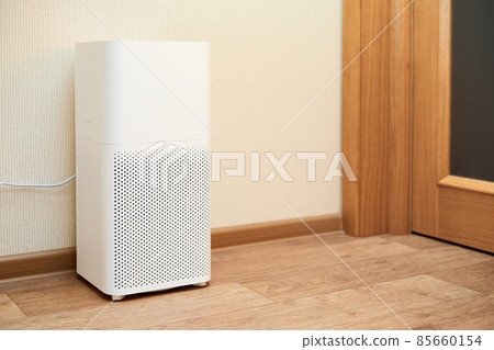 White air purifier in an apartment White air purifier in an apartment 85660154