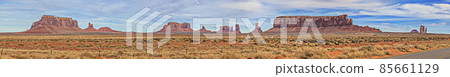 Panoramic picture of Monument Valley 85661129