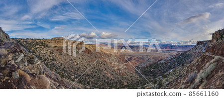 Panorama from the desert in Arizona in winter Panorama from the desert in Arizona in winter 85661160