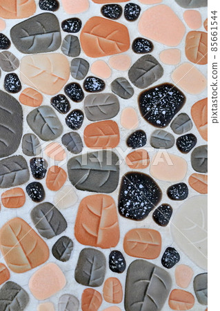 Leaf pattern tile material Background material 85661544