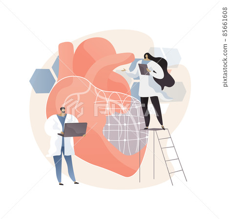 AI use in healthcare abstract concept vector illustration. 85661608