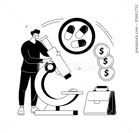 Pharmacological business abstract concept vector illustration. 85661752