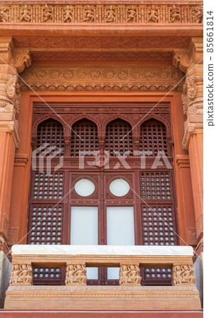 Balcony at Baron Empain Palace, Heliopolis district, Cairo, Egypt Balcony at Baron Empain Palace, Heliopolis district, Cairo, Egypt 85661814