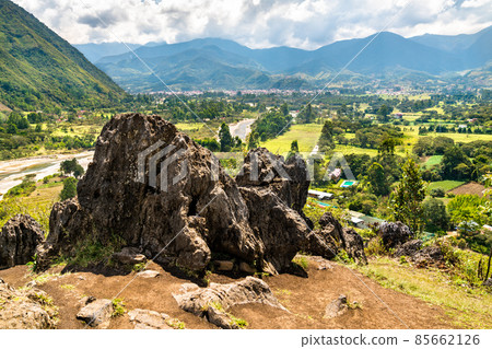 View of Oxapampa town in Peruvian Amazonia View of Oxapampa town in Peruvian Amazonia 85662126