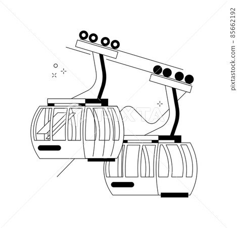Cable transport abstract concept vector illustration. Cable transport abstract concept vector illustration. 85662192