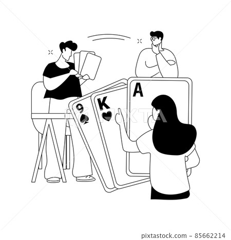 Play cards abstract concept vector illustration. Play cards abstract concept vector illustration. 85662214